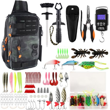 Hikary Fishing Backpack with Tackle Boxes,Fishing Tool Kit,Lightweight Outdoor Water-Resistant Fishing Shoulder Bag with Rod Holder Fisherman Gift Saltwater Freshwater - color: Green