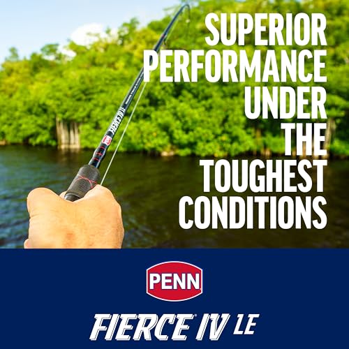 Penn Fierce IV Spinning Reel and Fishing Rod Combo - size: 3000 Size Reel - 7' - Medium Light - 1pc, style: Fierce IV Le