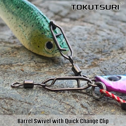 Fishing Power Clips Quick Change Speed Clips Fishing Swivels Snaps Easy Clips Fishing Swivel Ez Clip Snaps Fishing Tackle Black - size: C (35 Lbs) 50Pcs