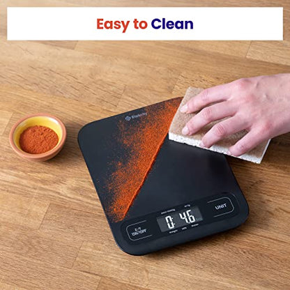 Etekcity Food Kitchen Scale, Digital Mechanical Weighing Scale,Grams and Ounces for Weight Loss, Baking, Cooking, Keto and Meal Prep, Large, Matte Black - color: Black