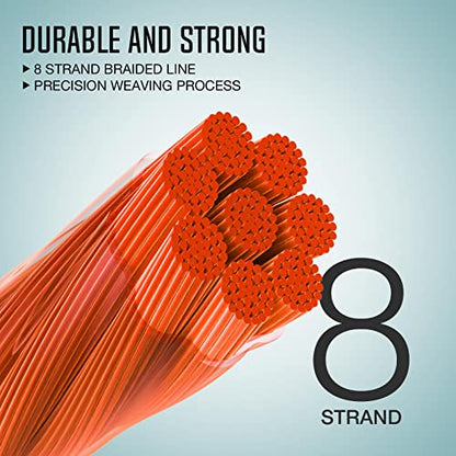 Piscifun Fly Line Backing, Braided Fly Backing Line - color: Orange, size: 20lb/100yd