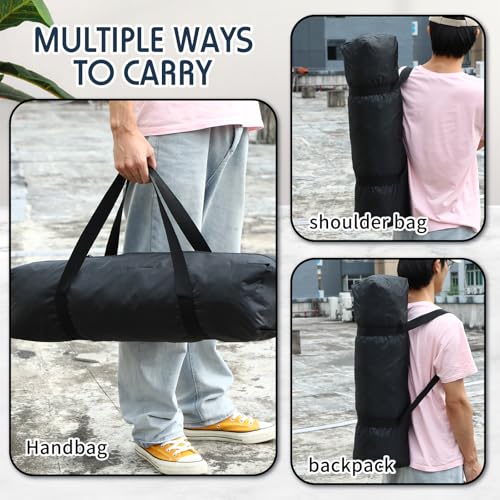 3 Pcs Tripod Carrying Case Bag Water Resistant Durable Lightweight Multifunctional Tripod Carrying Case with Heavy Duty Suit for Tent, Fishing Pole, Lights, Speakers, Cameras(Black,28 Inch) - size: 28 Inch