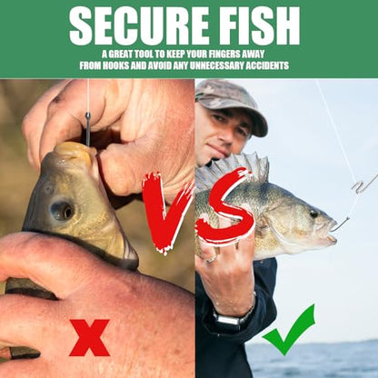 Sotiff 2 Pcs 12 in Stainless Steel Fish Hook Remover Tools Summer Fishing Hook Quick Removal Device Saltwater Dehooker Aluminum and Fish Dehooker for Fisherman - color: Silver