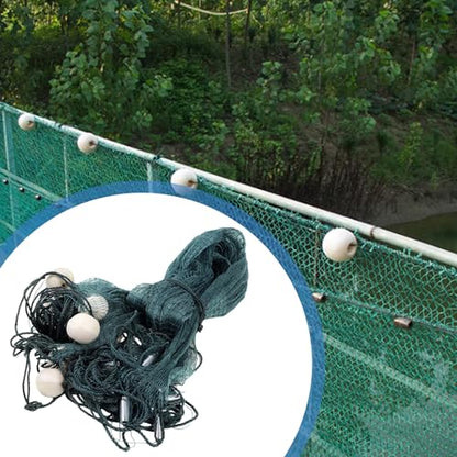 6.5 x 33ft / 10 x 65ft Fishing Drag Fish Net, Large Gill Fishing Net, Hand Made Nylon Beach Seine Nets, High Density Mesh Fishing Equipment Beach Drag for Fishing at Ponds, Creeks, Rivers, Sea, Lake