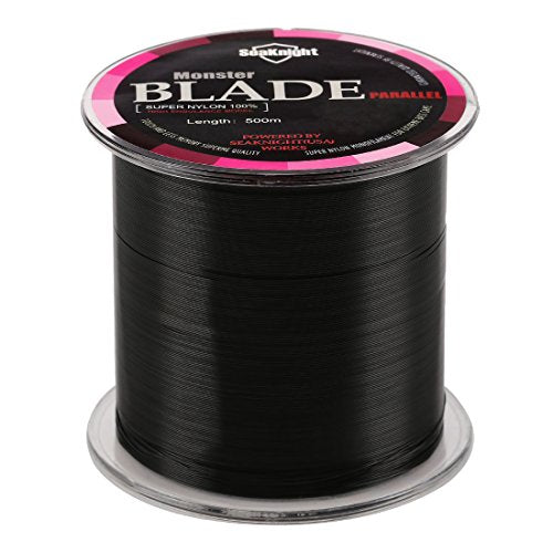 SeaKnight Blade Monofilament Fishing Line, 547Yds/ 1094Yds Japanese Material, High-Abrasion Resistance, Low-Ductility and Memory, Nylon Monofilament Line, for Fresh and Salt Water 2-35LB - color: Black-547Yds, size: 2.0#: 8LB(3.62KG)/0.23mm