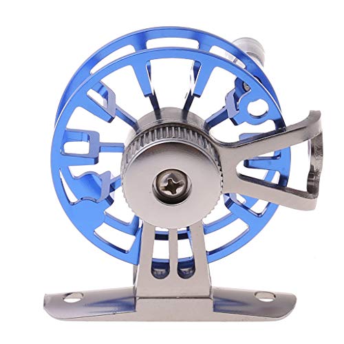 Full Metal Ultra-Light Former Ice Fishing Reels Wheel Fly Reel Aluminum Fly Little Inline Lightweight Rod and Combo Rods Accessories - color: Red