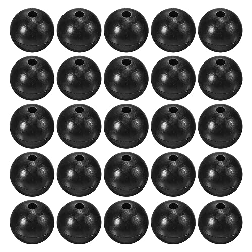 M METERXITY Glow Fishing Beads - Plastic Luminous Round Bait Egg Lure Rig Apply to Outdoor Tackle Tool - size: 12mm
