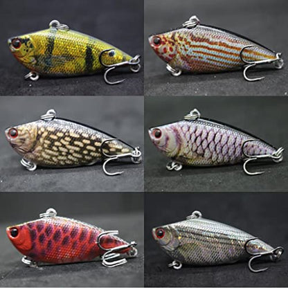 Minnow Crankbait for Bass Fishing Bass Lure Jerkbait Fishing Lures and Tackle Box - color: HL540KB