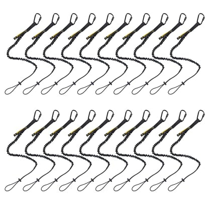 TRSMIMA Safety Tether Tool Lanyard - 20 Pack Fall Protection Absorbing Tool Lanyard Tethering Accessories Nylon Webbing Scaffolding Safety Training for Industrial Workers - size: 20-pack