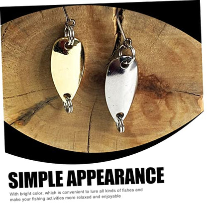 20pcs DIY Fishing Lure Kit Sequin Horse Mouth Single Hook Blades Bright Attractive for Bass Fishing