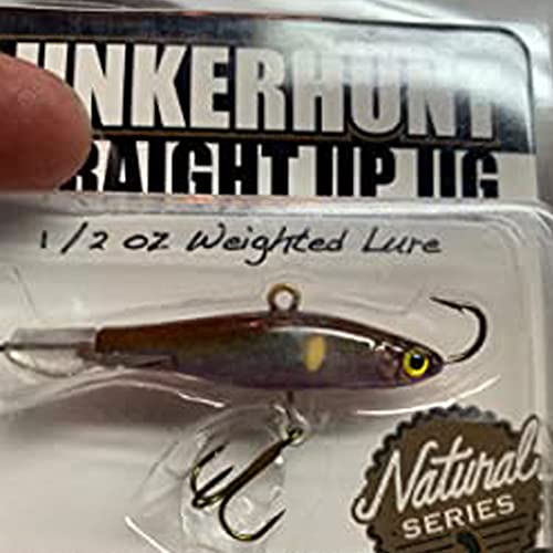 Lunkerhunt Straight Up Jigs for Bass Fishing | Ice Water Fishing Bait | Fast Sinking with Ultra-Sharp Hooks