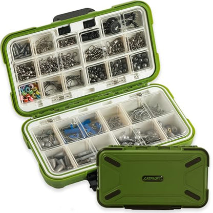 397-Piece Freshwater Fishing Tackle Kit with Waterproof Tackle Box – Compact Bass & Trout Lure Set for Beginner and Pro Anglers, Fishing Gear Set Equipment for Bass Trout Gifts for Men,Kids