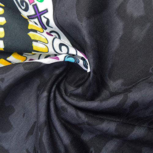 Obacle Skull Face Mask for Women Dust Wind Sun Protection Rave Festival Riding - color: Skull Purple Blue Face Open Mouth