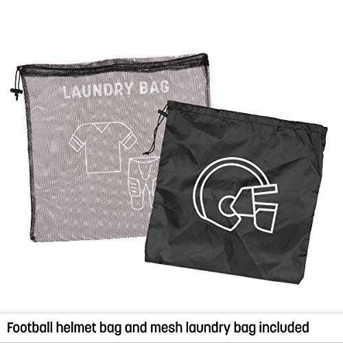 CHAMPRO Varsity Football Equipment Bag With Shoulder Carry Strap, Laundry and Helmet Bags - color: NAVY