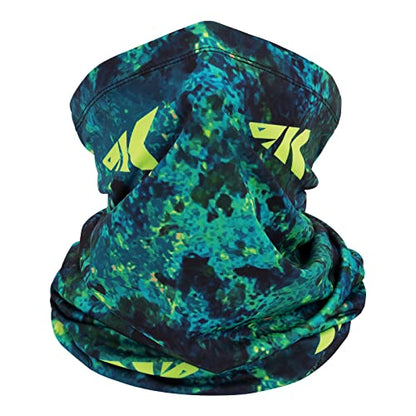 KastKing Sol Armis Neck Gaiter - UPF 50 Face Mask - UV Sun Protection Mask for Men & Women, Fishing, Hiking - color: I: Boulder Camo Aquarius, size: One Size