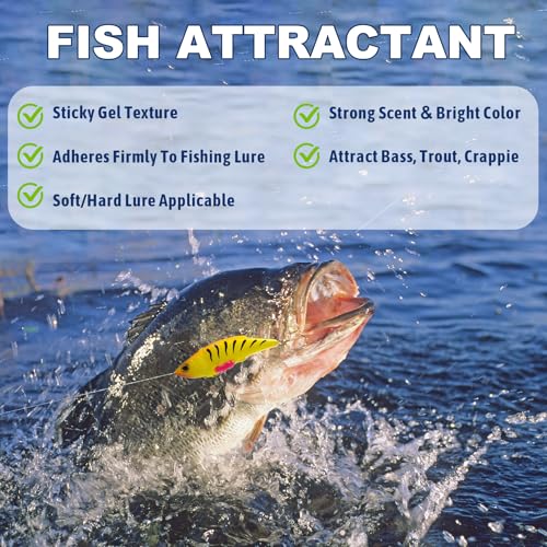 EUPHENG Fish Attractant Gel Luminous Pink Fishing Lure Attraction Enhancer Scent for Bass, Crappie and Trout Attractant - style: Shrimp Smell-20ml*1