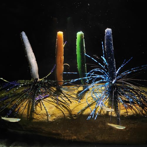Senko Worms for Bass Fishing, Wacky Worms, Reaction Lure, Soft Plastic Bait for Ned rig, Fishing Lure Kit for Freshwater Bass - size: Senko02