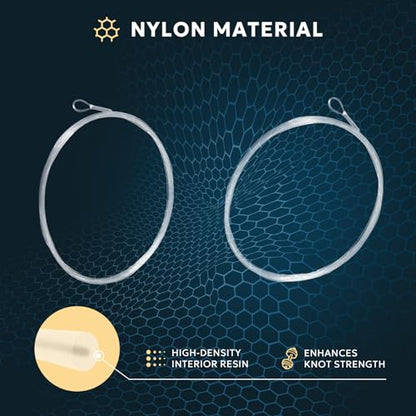 SF Pre-Tied Loop Fly Fishing Tapered Leader Nylon Clear Trout Freshwater Saltwater Bonefish Permit Bass Salmon Steelhead 7.5FT 9FT 10FT 12FT 15FT 0X 1X 2X 3X 4X 5X 6X 7X - size: 7.5FT-3X, style: Freshwater Weled Loop 6-pack