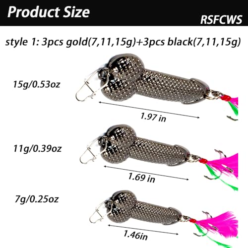 Fishing Lures 2024 Kit, Gag Things for Men for Trout, Bass, Mackerel, Fishing Accesories Tackle Gear and Equipment, Fishing Stuff Must Haves