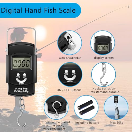 WinnerWhy 484 Pcs Fishing Tools Accessories Kit Include Fish Backpack Fish Hook Lures Hook Remover Lip Gripper for Men Women Fishing Gifts(Black) - color: Black