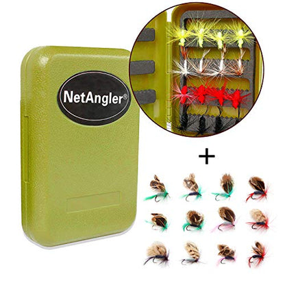 Fly Fishing Rod and Reel Combo, Lightweight Portable 4-Piece Fly Fishing Rod, 5wt Aluminum Fly Reel with Pre-Loaded Lines 28pcs Flies with a Waterproof Fly Box Complete Starter Kit