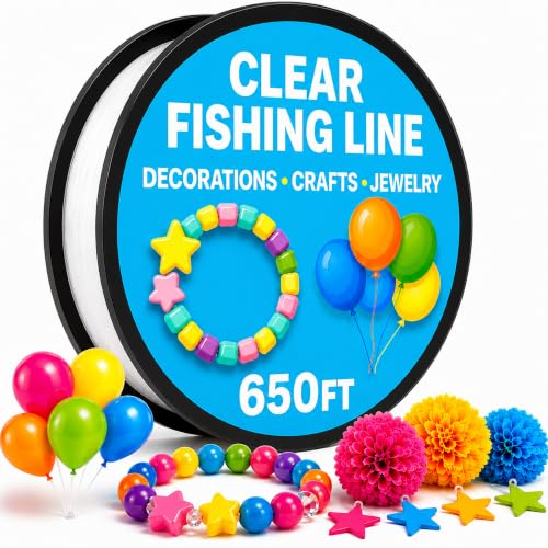 Clear Fishing Line for Decorations - Crafts - Jewelry