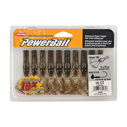 Berkley PowerBait Shape 108 Fishing Soft Bait - color: Bluegill Flash, size: 3"