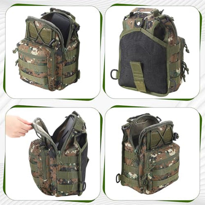 Seenelling 482 Pcs Fishing Tools Kit Fishing Accessories Kit Include Fish Hook Lures Hook Remover Lip Gripper Backpack for Men Women Gifts - color: Camo
