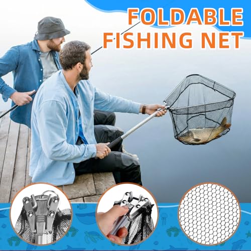 Telescopic Fishing Rod and Reel Combo 2 Pcs Collapsible Fishing Pole Kit with Plier Lip Gripper Lures Carrier Bag Pre-Loaded Spinning Reel for Beginner Men Travel Saltwater Freshwater - size: 5.91ft