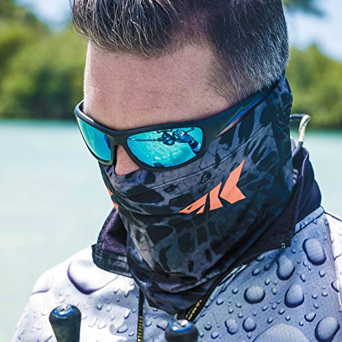 KastKing Sol Armis Neck Gaiter - UPF 50 Face Mask - UV Sun Protection Mask for Men & Women, Fishing, Hiking - color: C: Blackout (Size: 19"x9.5"), size: One Size