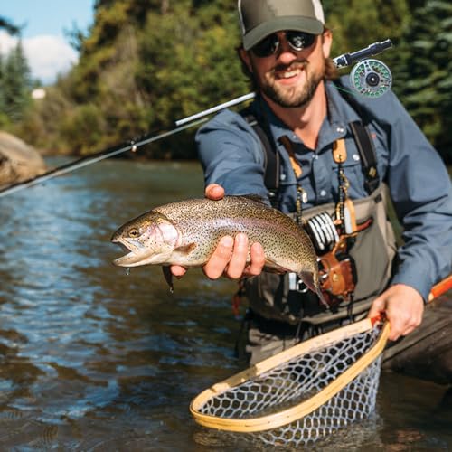 Sougayilang Standard Fly Fishing Combo Starter Kit, 5/6 Weight 9' Fly Rod with SuperPolymer Handle, Accessories, Carrying Case, Fly Box Case & Fishing Flies - color: Black