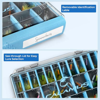 Calamus DryVault Waterproof Tackle Box, Sturdy 3600 Tackle Trays, Fishing Tackle Box Organizer With Removable Dividers, Lure Box and Terminal Tackle Storage - size: 3600(1 Pack)
