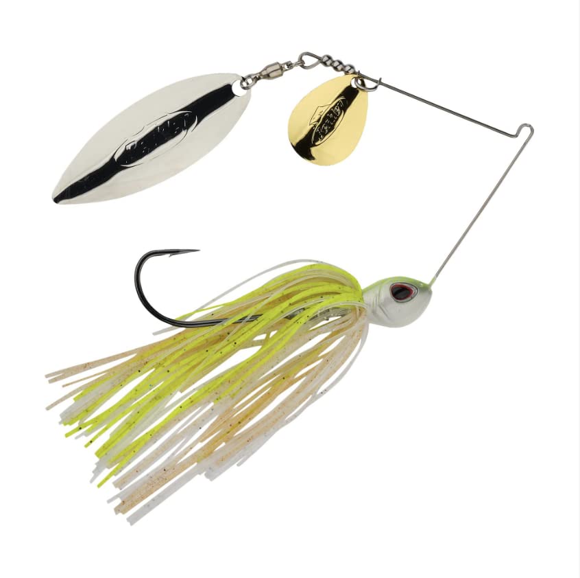 Berkley Power Blade Standard Fishing Spinnerbaits - color: Coleslaw/Silver + Gold, size: 3/4 oz - Colorado Willow