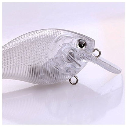 Blank Hard Lures Kit Unpainted Fishing Baits Sets Crankbait Wobblers Freshwater Fish Lure Wobblers Minnow Lure Bodies Fishing Tackle - color: 25pcs 8CM