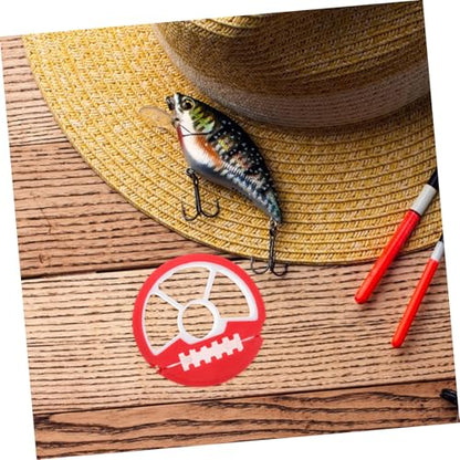 Silicone Fishing Line Bobbin Spools 6-Sided and 8-Sided Colorful Rubber Fishing Tackle Storage Box with Holder Random Color