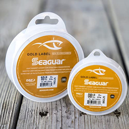 Seaguar Gold Label Fresh & Saltwater Fishing Leader Line, 100% Fluorocarbon - size: 40lb/50yds