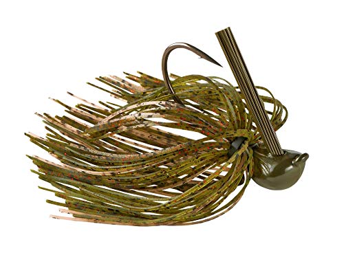 War Eagle Jiu-Jigsu Bass Fishing Lure with Weed Guard and Hole-in-One Style Skirt - color: Watermelon Red Smoke