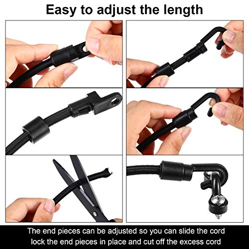 4 Pieces Rod Strap Holder Deck Mount Connector Mount Rod Strap Hold Down for Boat Kayak Boat Fishing(18 Inch) - size: 18 Inch