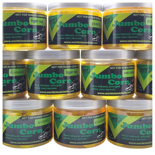 WCB Carp Baits - Flavored Jumbo Corn Bait - Ideal for Carp Fishing - style: Flavor: Sweet Corn