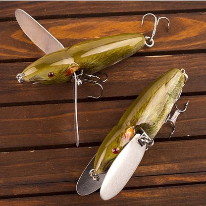WOLFSKIN Topwater Bait Fishing Lure Crank Baits Floating Tractor Rat Lure Set Fishing Bait kit for Bass Freshwater Saltwater - color: Color-1