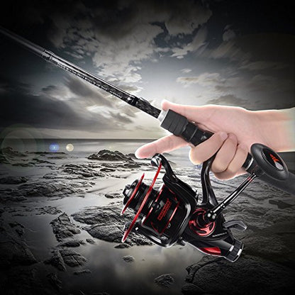 KastKing Sharky Baitfeeder III Spinning Reel 10+1 Shielded Stainless Steel BB - Carbon Fiber Drag for Live Liner Bait Fishing Action - style: 6000