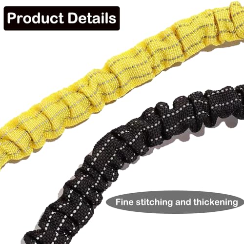 CYSKY 5 Pack Retractable Tool Lanyard with Aluminum Nut Lock Carabiner, Tool Tether Lanyards for Hand Power Tools, Maximum Weight Limit 13.6KG / 30lb (Yellow) - color: Yellow