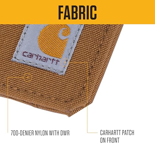 Carhartt 700D Nylon Duck ID Holder and Lanyard, W/Mesh ID Window for Quick Access - color: Gravel