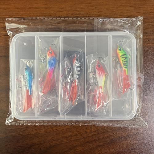 Ice Fishing Jigs Balancer Winter Fishing Lures Jigging Lures Head for Walleye Bluegill Pike Perch Ice Fishing Kits - color: 63MM 15G