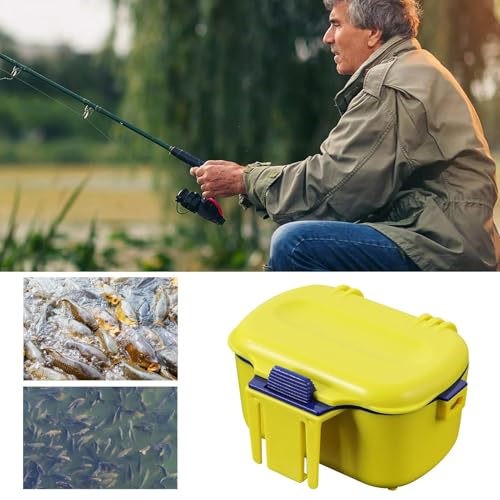 Insulated Container Case - Bait Storage Box, Waterproof Live Worm Holder | Compact Bucket Organizer, Outdoor Fishing Gear Carrier for Boat, Kayak, Pier, Ice Angling Expedition