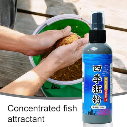 Fish Attractant Spray - Scented Fishing Lure Enhancer, Bass & Trout Bait Booster | High Concentrated Scent Fish Attractants Fishing Lures Baits, Effective Bait Fishing Agent for Trout Tilapia Shrimp