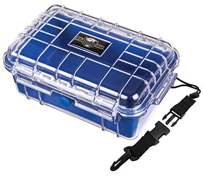 Flambeau Outdoors 502HD HD Tuff Box 500 with Zerust Anti-Corrosion Liner, Dry Box Storage, Large, Blue/Clear - size: Large
