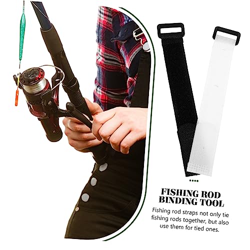 10pcs Adjustable Fishing Rod Wraps Straps for Organizing Fishing Gear Includes Bands for Transporting Poles Reducing and Enhancing Convenience
