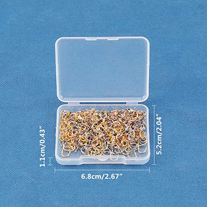 SUPERFINDINGS 300pcs Fishing Spinner Clevis Spinnerbait Clevis U-Shaped Brass Links 2 Colors Easy Spin Spinner Clevis Spinner Blade Clevis for Lure Making Fishing Spinnerbait Accessory - color: Metallic+Golden