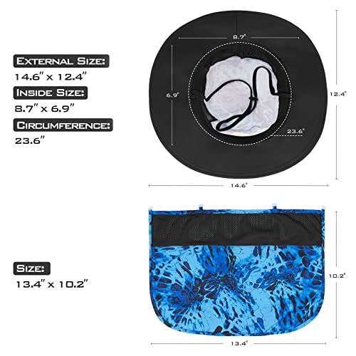 KastKing Sol Armis UPF 50 Boonie Hat - Sun Protection Hat, Fishing Hat, Beach & Hiking Hat, Paddling - color: X: Prym1 Shoreline, size: With Neck Shield
